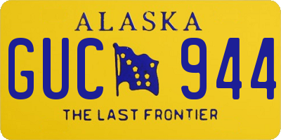 AK license plate GUC944