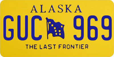 AK license plate GUC969