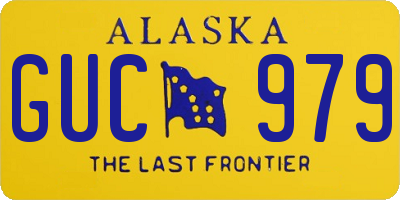 AK license plate GUC979