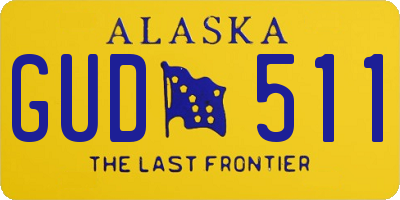 AK license plate GUD511