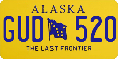 AK license plate GUD520