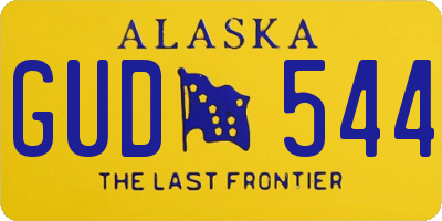 AK license plate GUD544