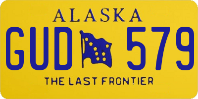 AK license plate GUD579