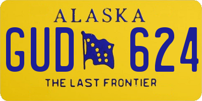 AK license plate GUD624