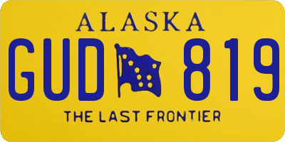 AK license plate GUD819