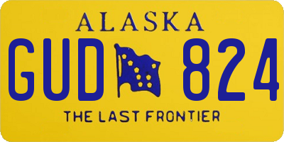 AK license plate GUD824