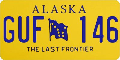 AK license plate GUF146