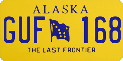 AK license plate GUF168