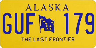 AK license plate GUF179