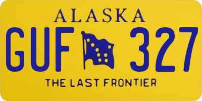 AK license plate GUF327