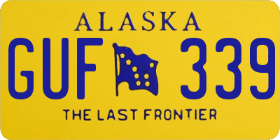 AK license plate GUF339