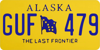 AK license plate GUF479