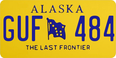 AK license plate GUF484