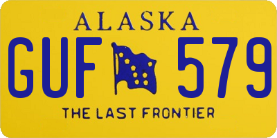 AK license plate GUF579