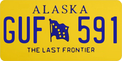 AK license plate GUF591