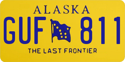 AK license plate GUF811