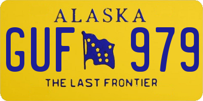 AK license plate GUF979