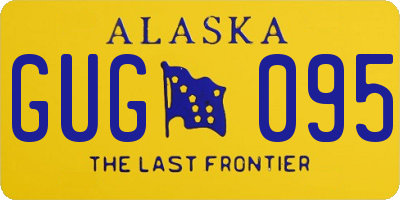 AK license plate GUG095