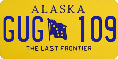 AK license plate GUG109