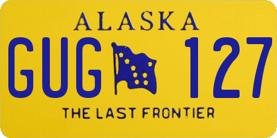 AK license plate GUG127