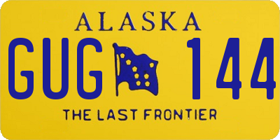 AK license plate GUG144