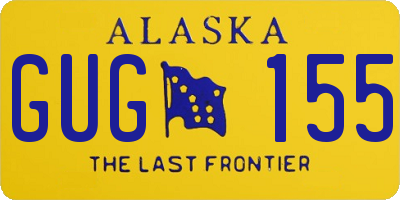AK license plate GUG155
