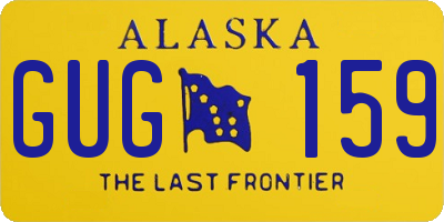 AK license plate GUG159