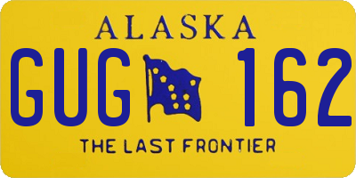 AK license plate GUG162