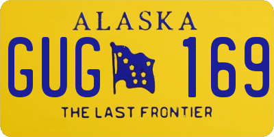 AK license plate GUG169