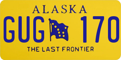 AK license plate GUG170