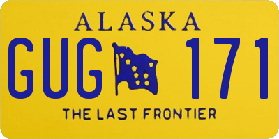 AK license plate GUG171