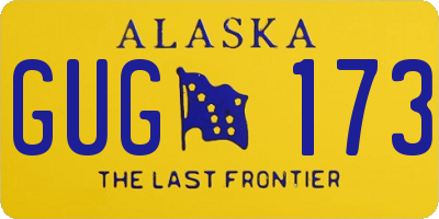 AK license plate GUG173