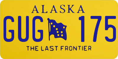 AK license plate GUG175