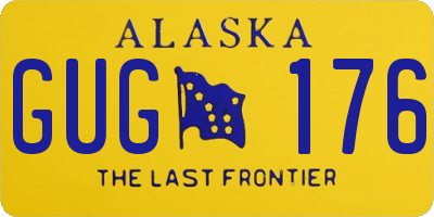 AK license plate GUG176