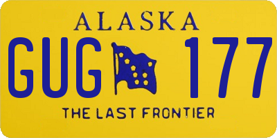 AK license plate GUG177