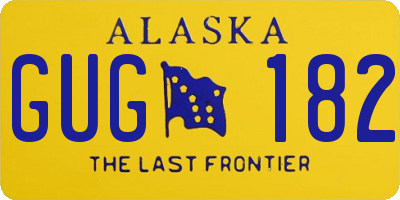 AK license plate GUG182