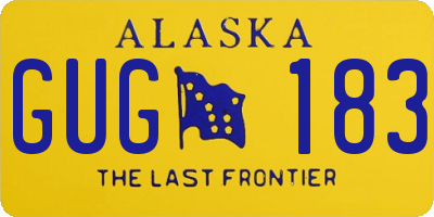 AK license plate GUG183