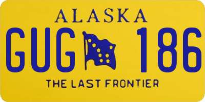 AK license plate GUG186