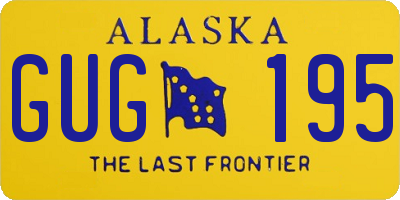 AK license plate GUG195