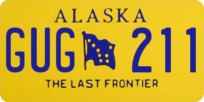 AK license plate GUG211