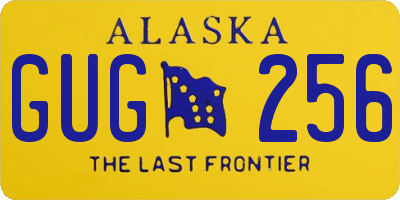 AK license plate GUG256