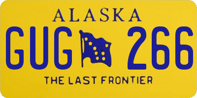 AK license plate GUG266