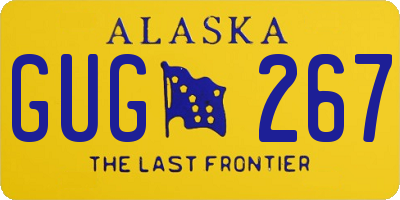 AK license plate GUG267