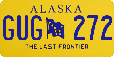AK license plate GUG272