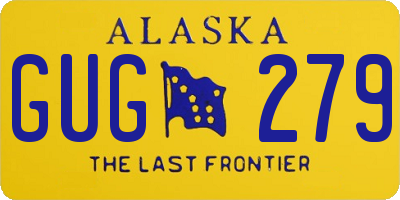 AK license plate GUG279