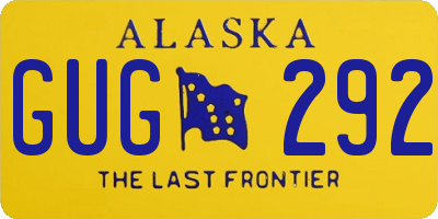 AK license plate GUG292