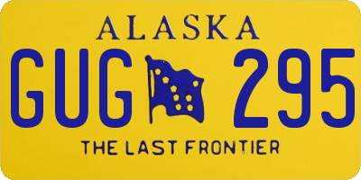 AK license plate GUG295
