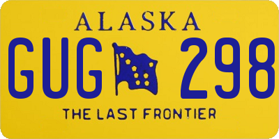 AK license plate GUG298