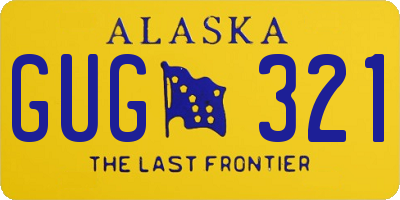 AK license plate GUG321