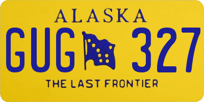 AK license plate GUG327
